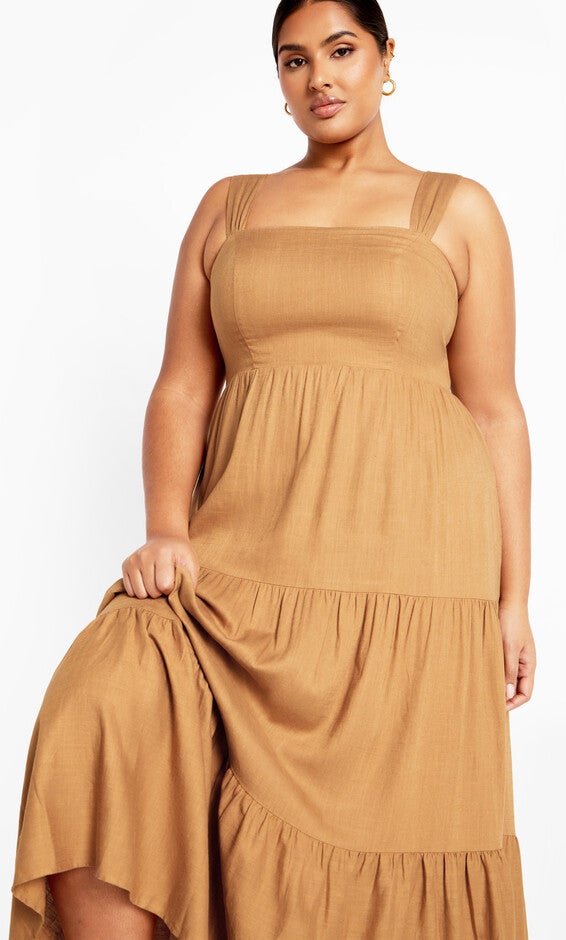 Livvy Maxi Dress - caramel, BROWN, alternate image number null