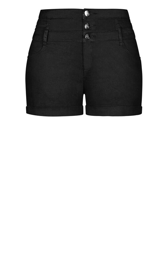Short Hi Waist Short - black, BLACK, alternate image number 5