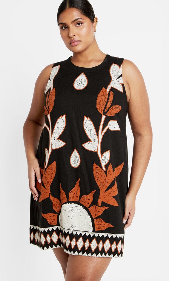 Nala Print Dress - black, NALA, alternate image number 2