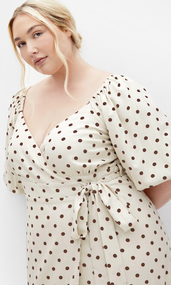 Claudine Print Dress - cream, BEIGE, alternate image number null