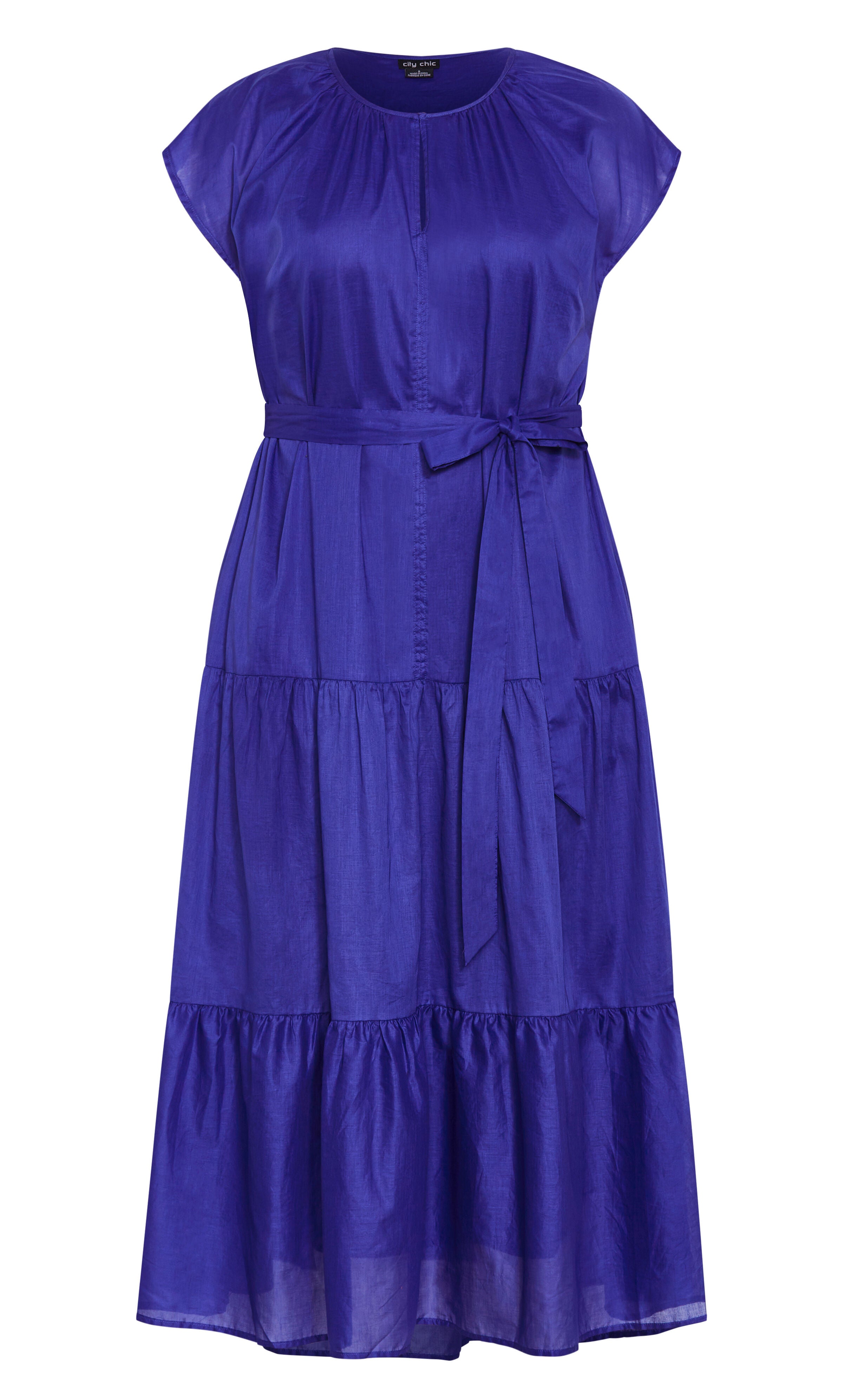 Kasbah Plain Dress - blue, BLUE, alternate image number 3