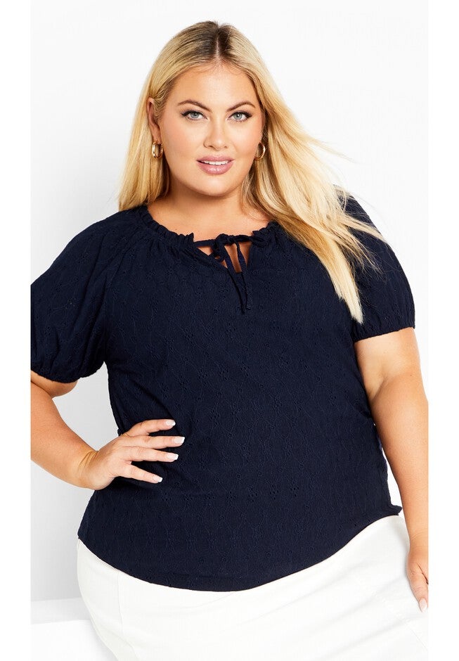 Brittany Top, NAVY, hi-res image number 0