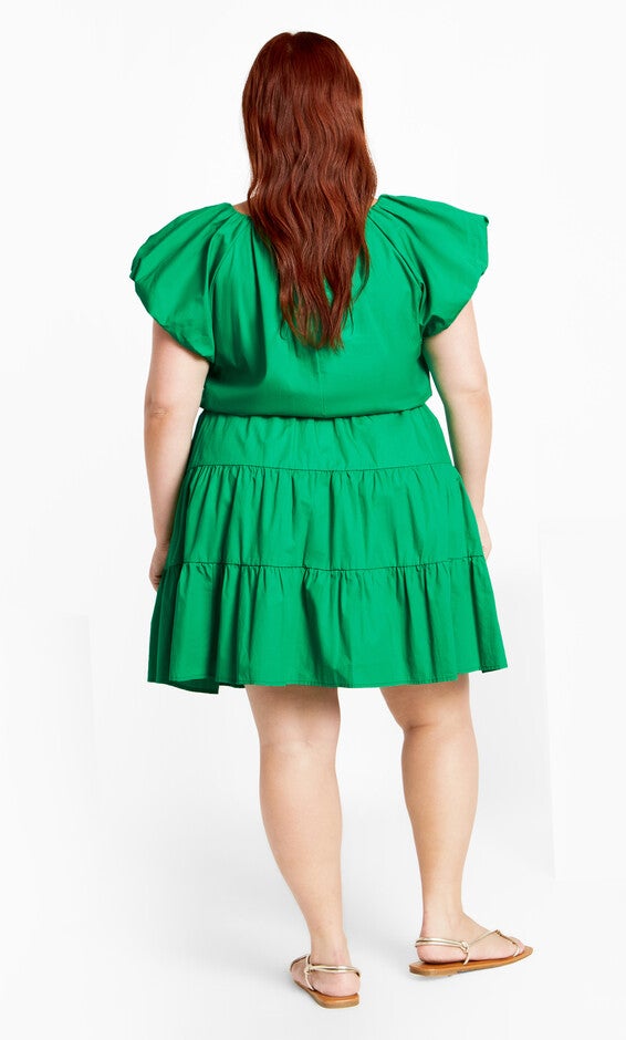 Alina Dress - bright green, BRIGHT, alternate image number null
