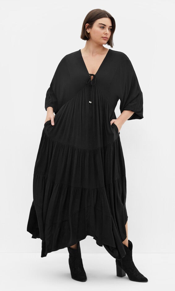 Devine Beauty Dress - black, BLACK, alternate image number null