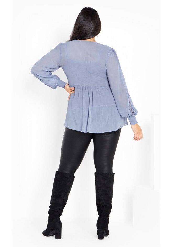 Hailey Top, COUNTRY BLUE, alternate image number 2