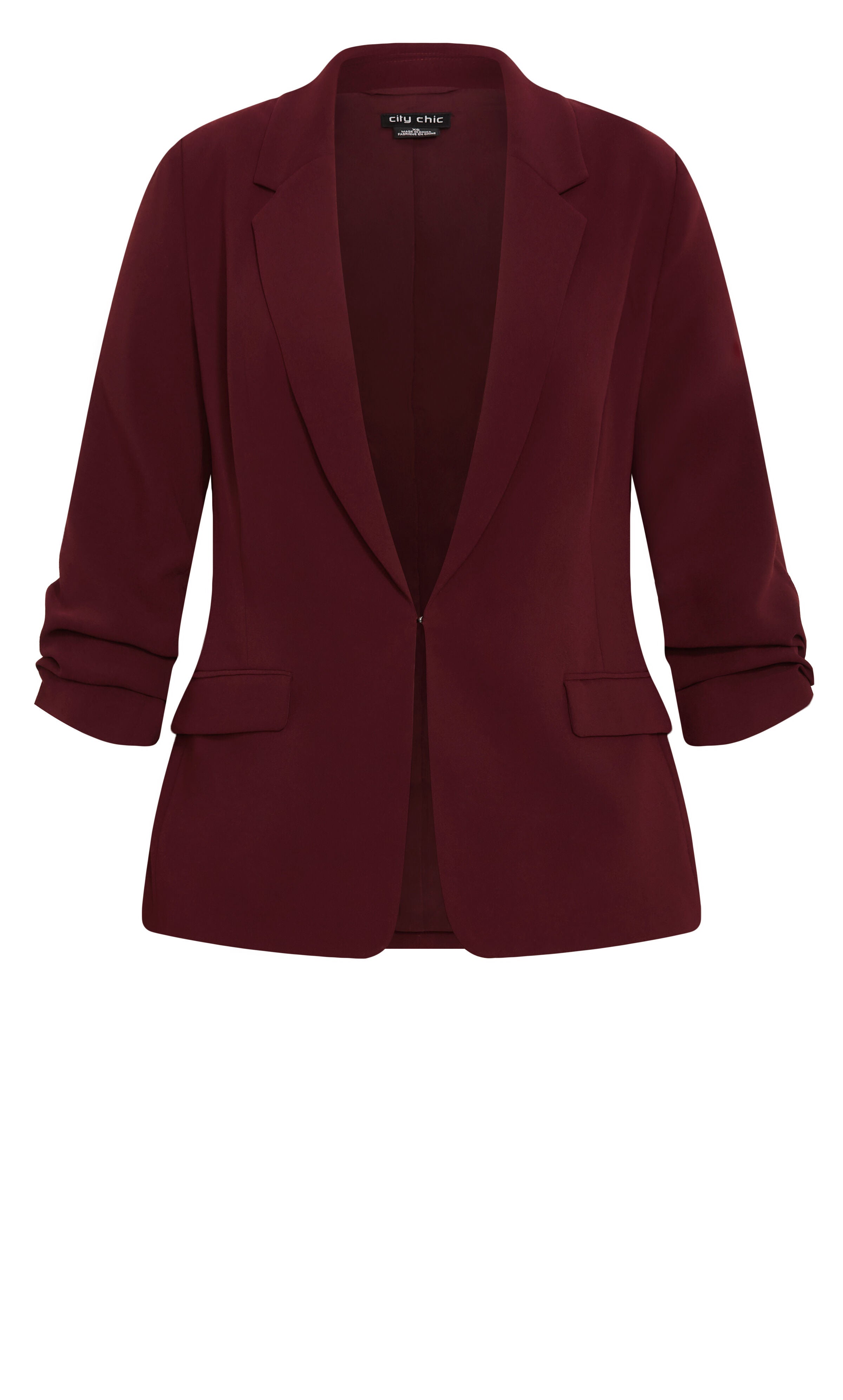 Abbie Blazer - dark cherry, RED, alternate image number 4