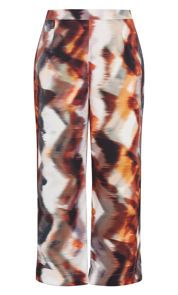 Miranda Print Pant - burnt orange, MINERALS, alternate image number null