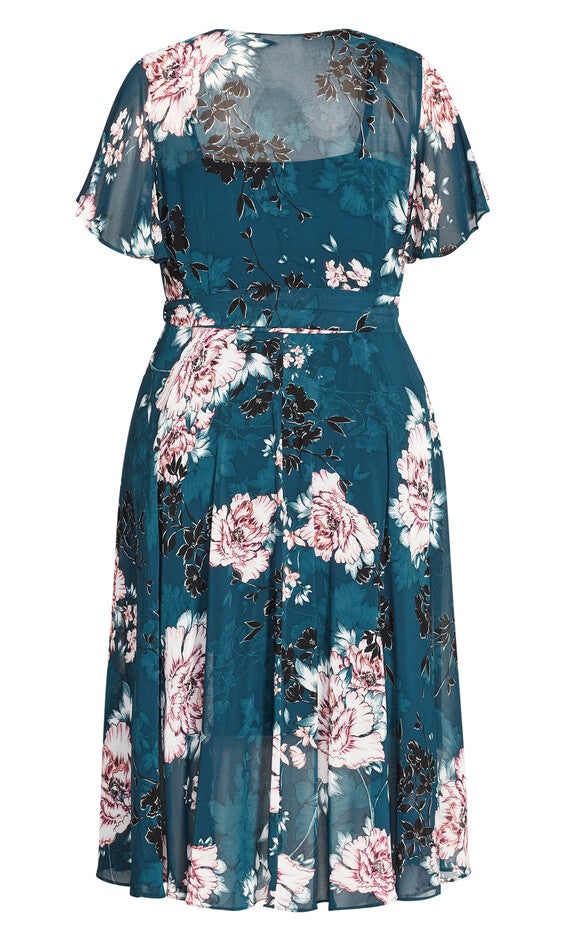 Blossom Short Sleeve Dress - jade, JADE, alternate image number 5