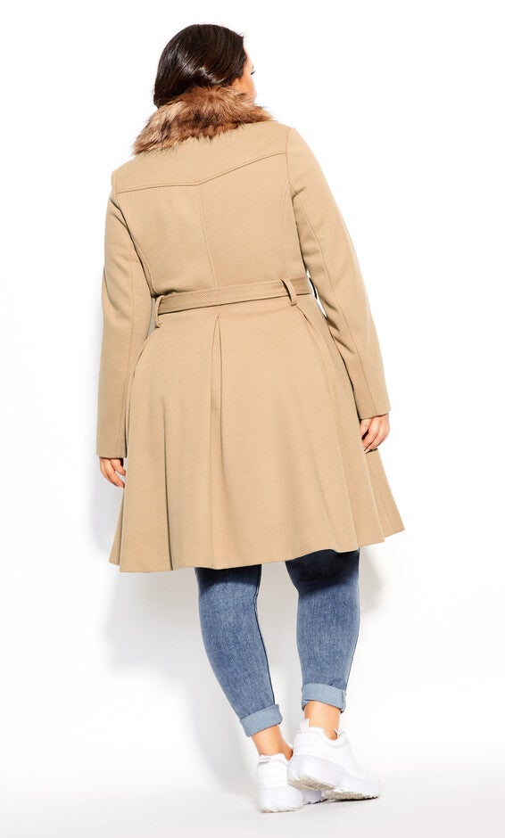 Blushing Belle Coat - taupe, BROWN, alternate image number 3