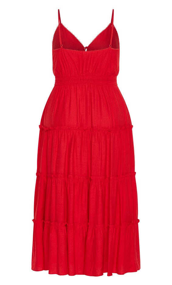 Aiza Maxi Dress - cherry, RED, alternate image number 5