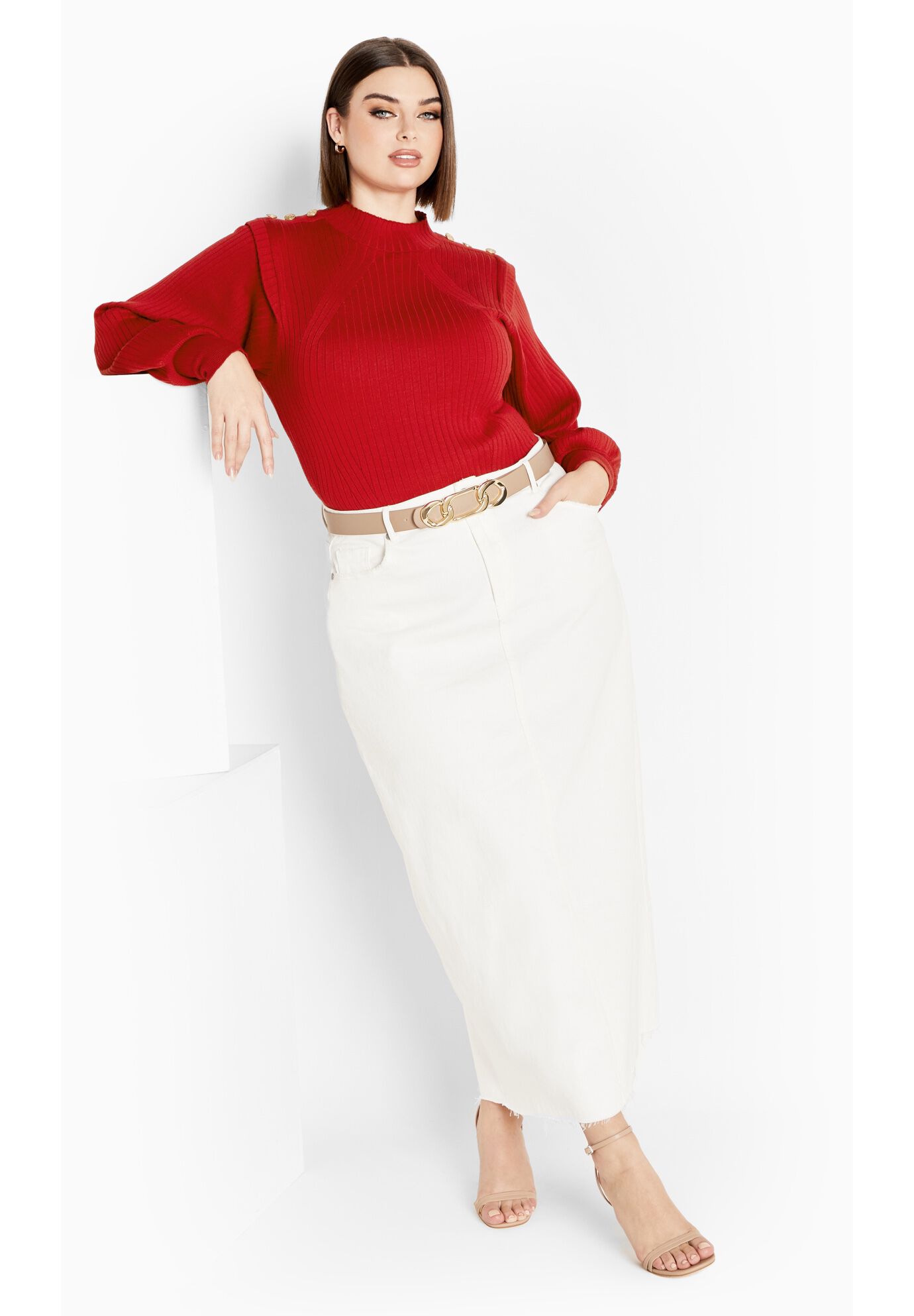 Isabella Sweater - cherry, RED, on-hover image number 1