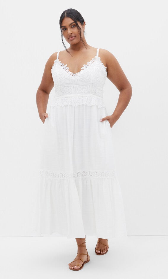 Brielle Maxi Dress - ivory, WHITE, hi-res image number 0
