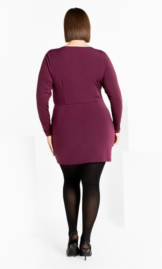 Kasey Dress - plum, PURPLE, alternate image number 2