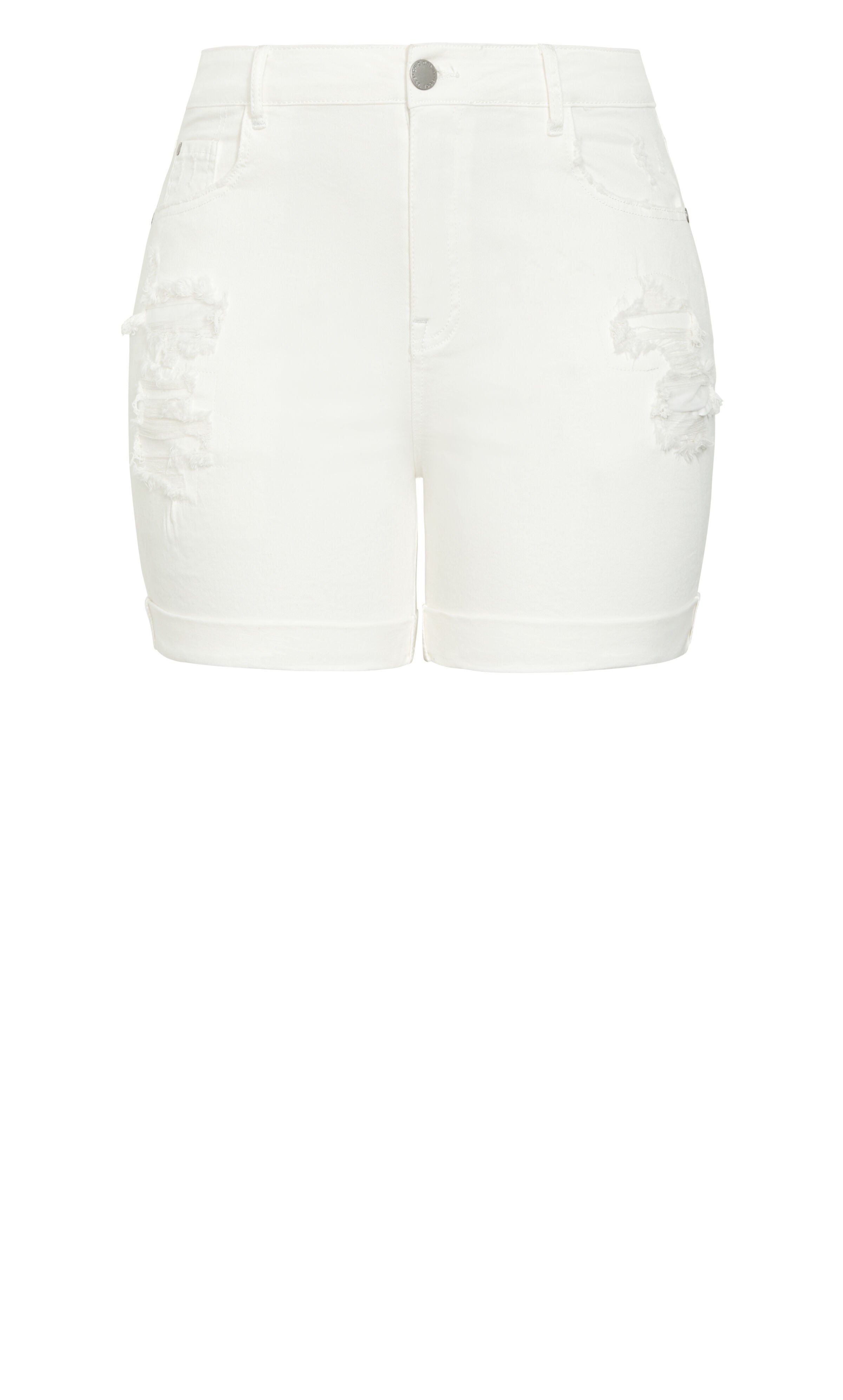 Ripped Love Short - ivory, WHITE, alternate image number 5