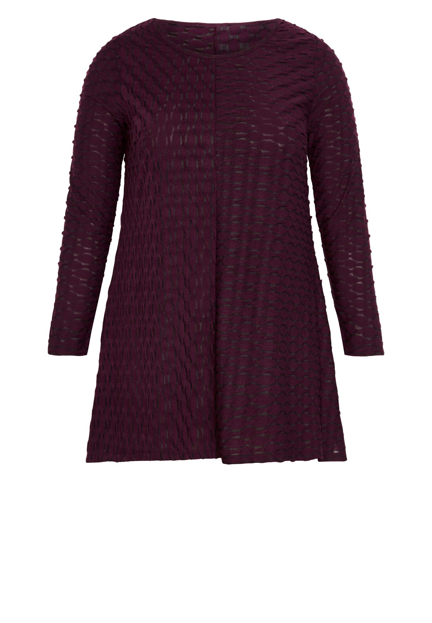 Tiarne Textured Tunic, MULBERRY, alternate image number 3