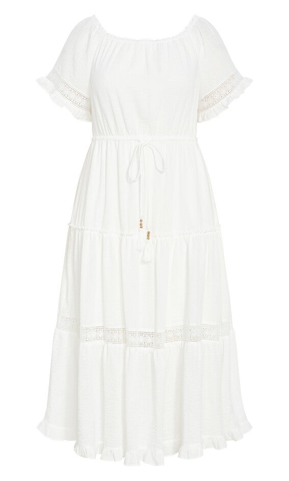 Angel Midi Dress - ivory, WHITE, alternate image number 4