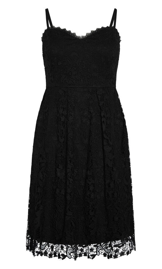 Scarlet Lace Dress - black, BLACK, alternate image number null