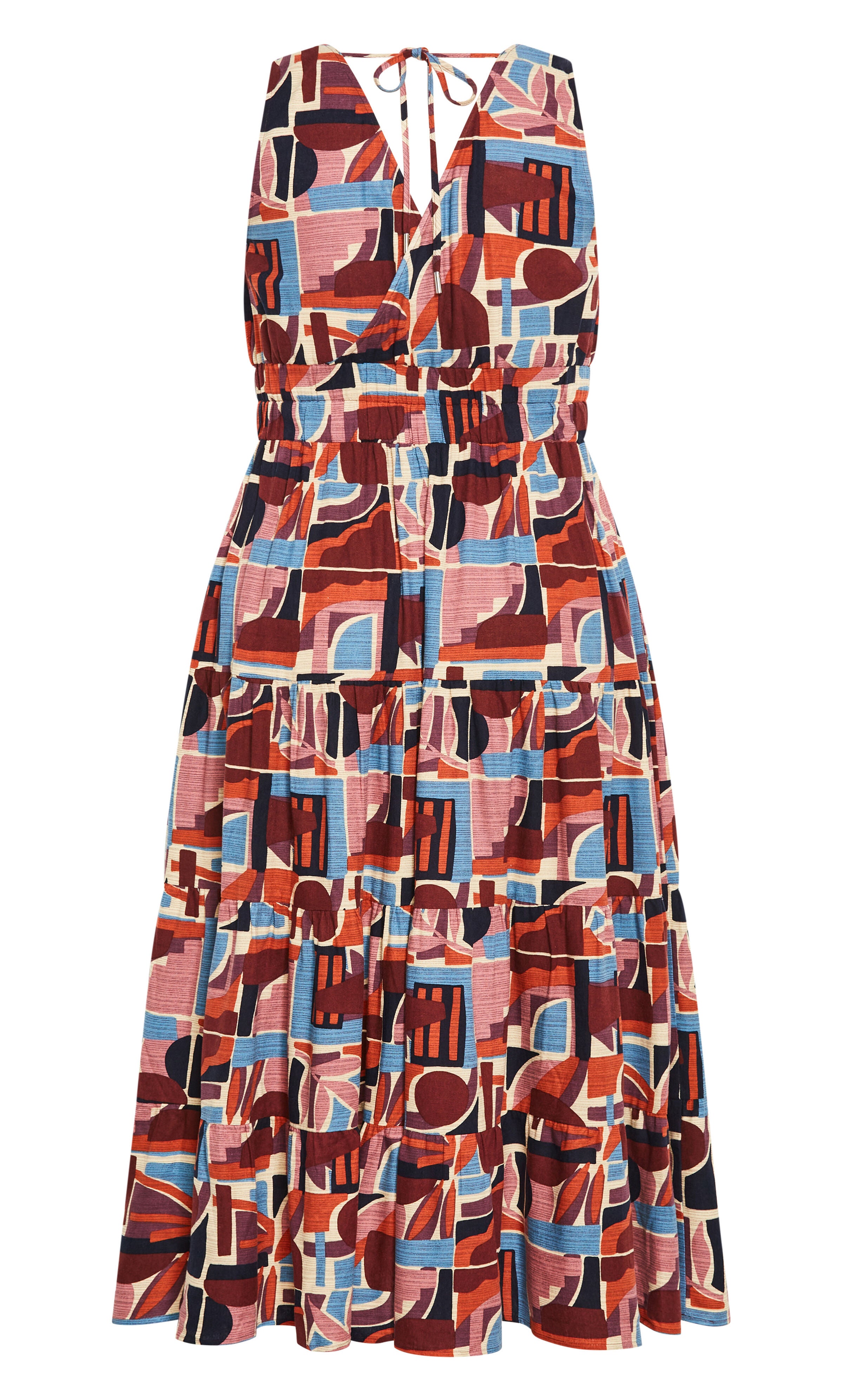 Amara Print Maxi Dress - brown, RED, alternate image number 4