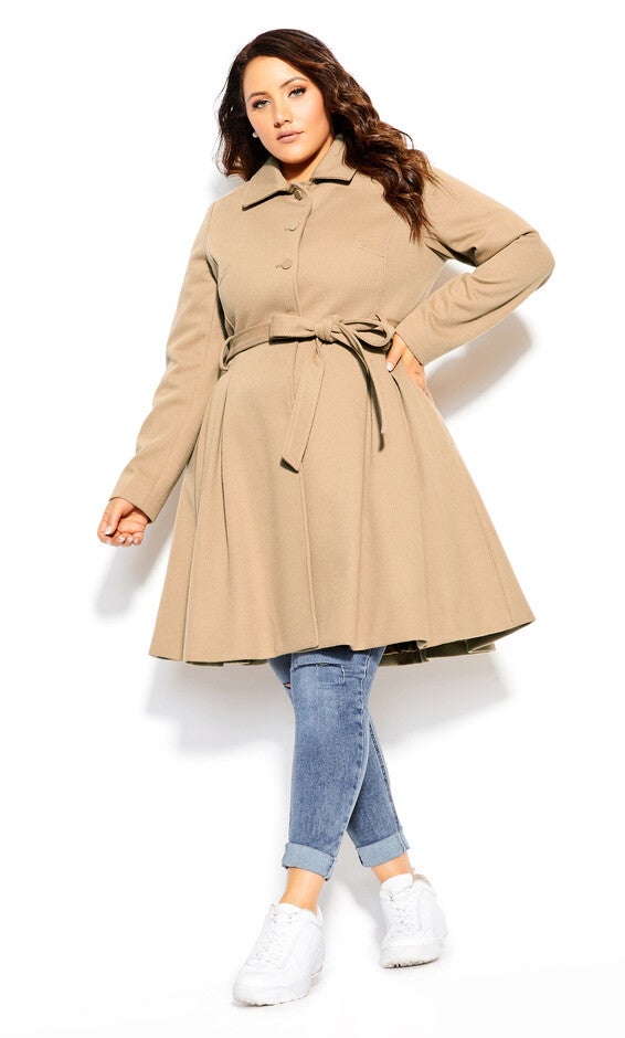 Blushing Belle Coat - taupe, BROWN, alternate image number 4