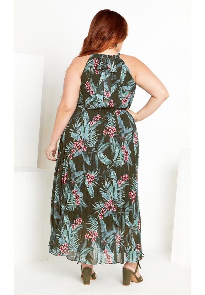 Rebecca Print Maxi Dress - jungle, GREEN, alternate image number null