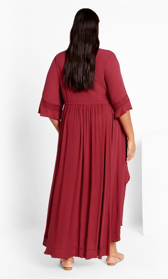 Cadence Dress - shiraz, RED, alternate image number 2