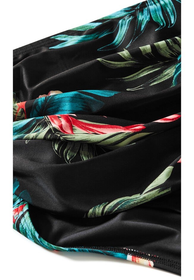 Ingrid Ruched Print Brief - black, BLACK, alternate image number 6