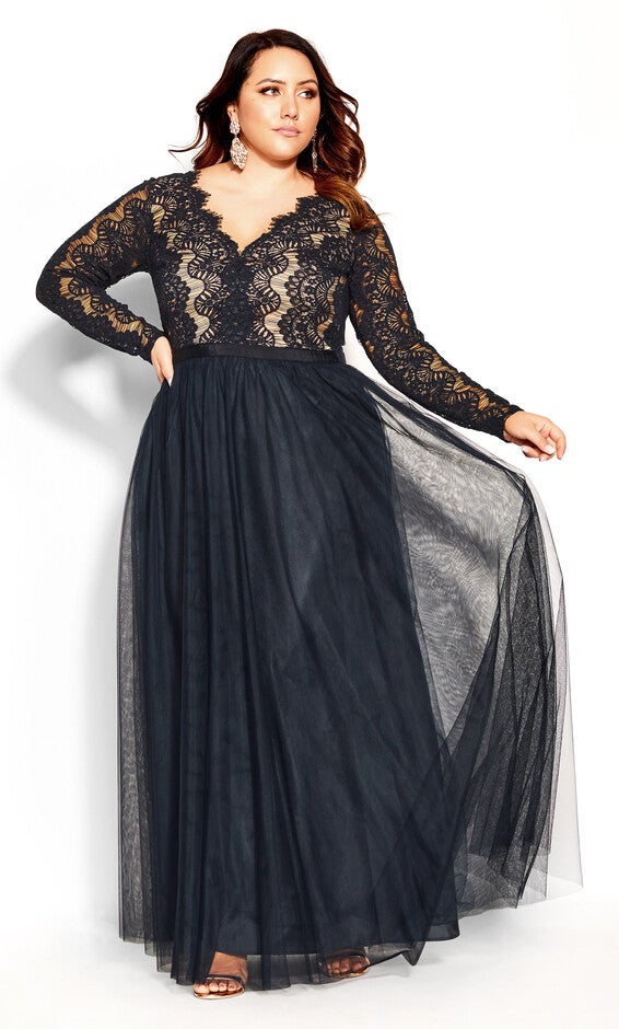 Rare Beauty Maxi Dress - navy, BLUE, alternate image number null