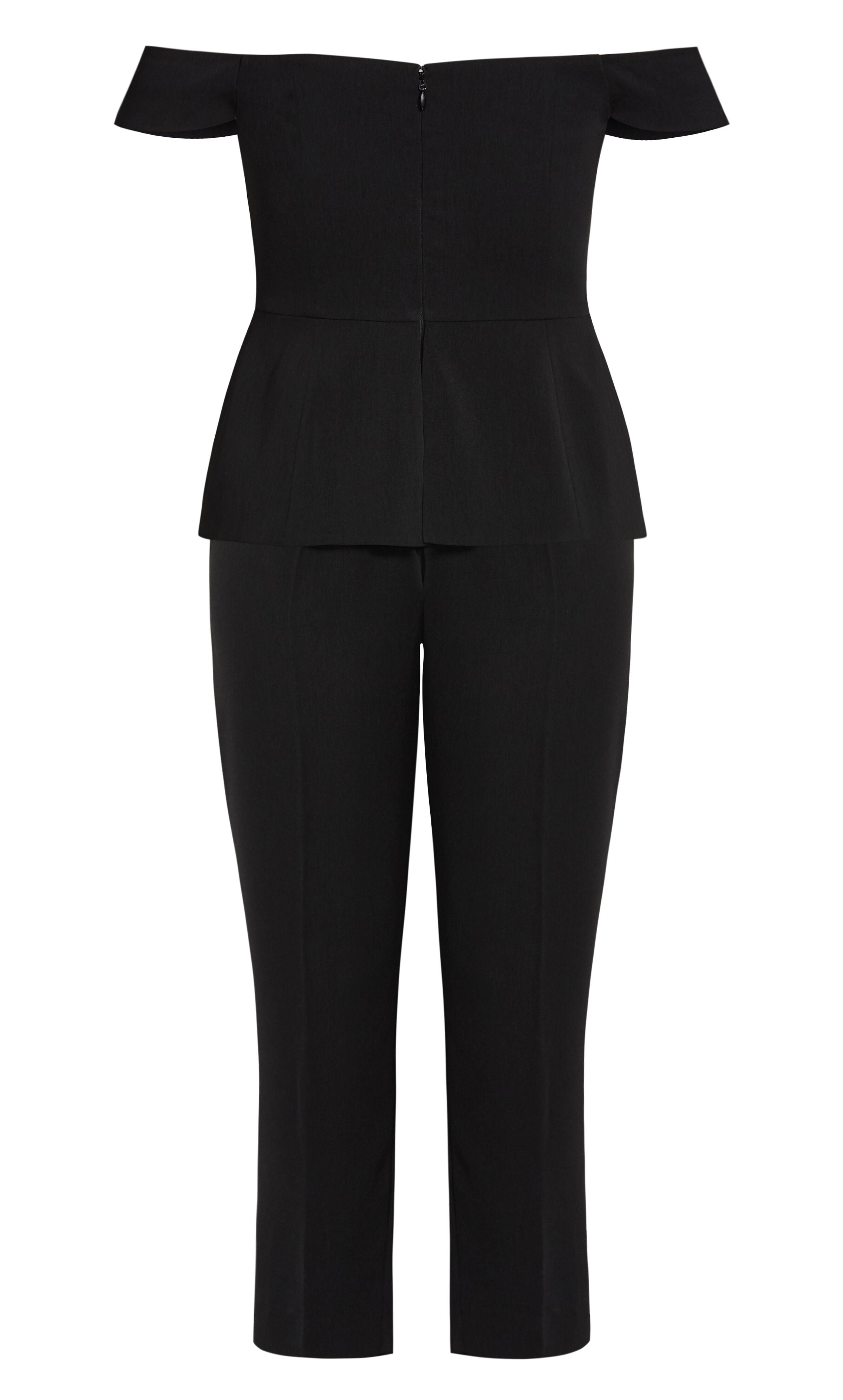 Sexy Tux Jumpsuit - black, BLACK, alternate image number 4