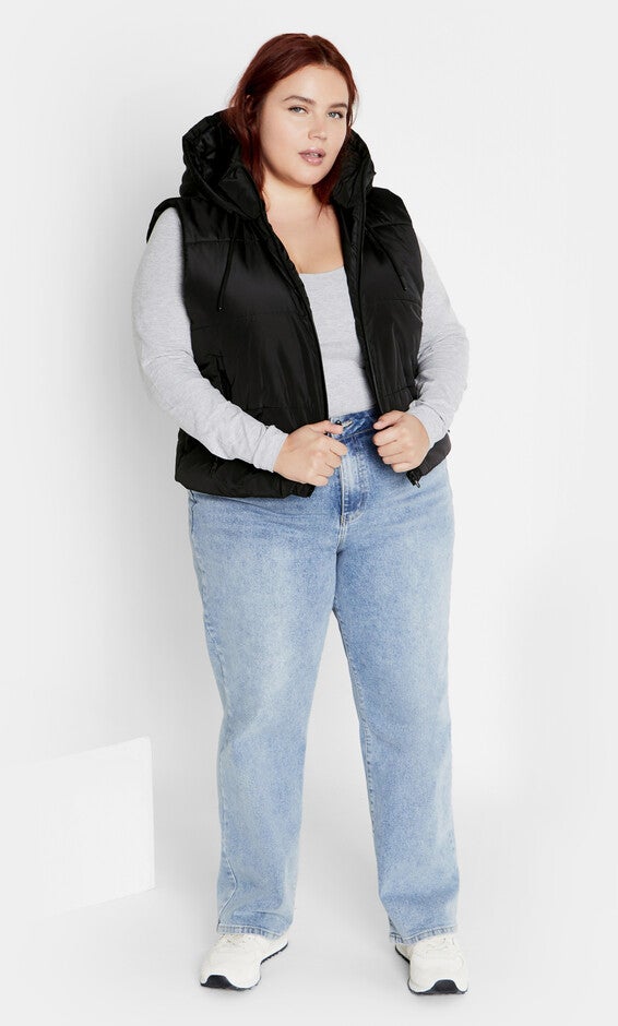 Ava Puffer Vest - black, BLACK, alternate image number 2