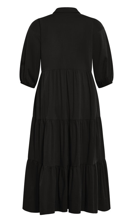 Kara Midi Dress - black, BLACK, alternate image number 5