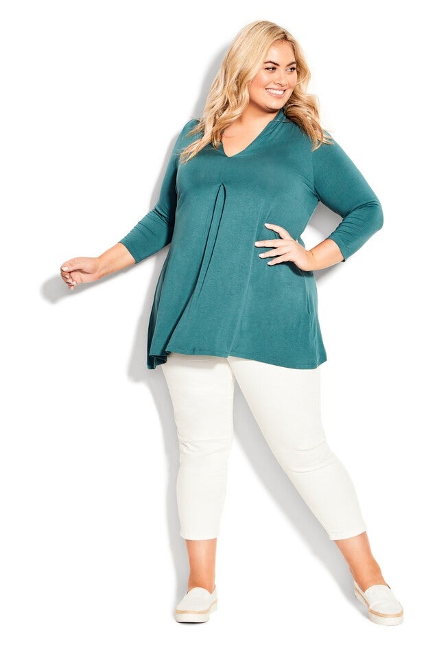 Ellis Plain Tunic, TEAL, hi-res image number null