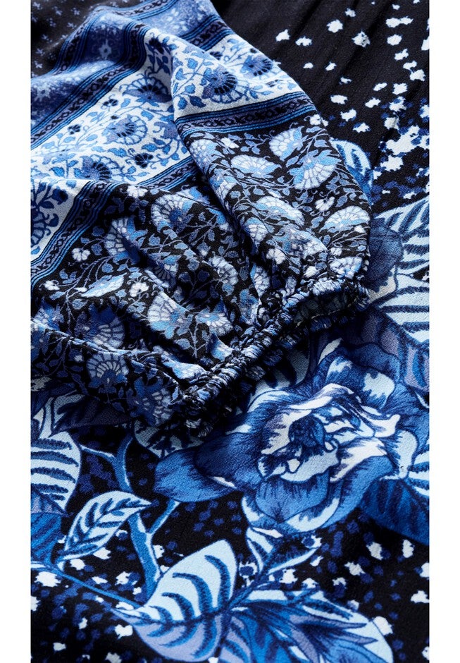 Nichola Scarf Print Top, BLUE, alternate image number 5