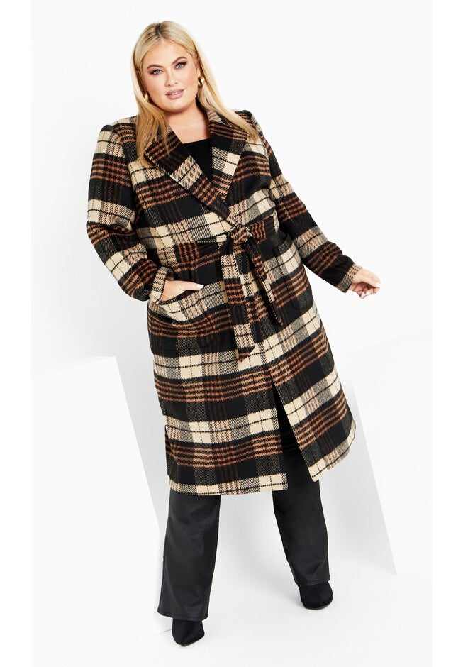 Alani Coat - camel, BLACK, on-hover image number 1