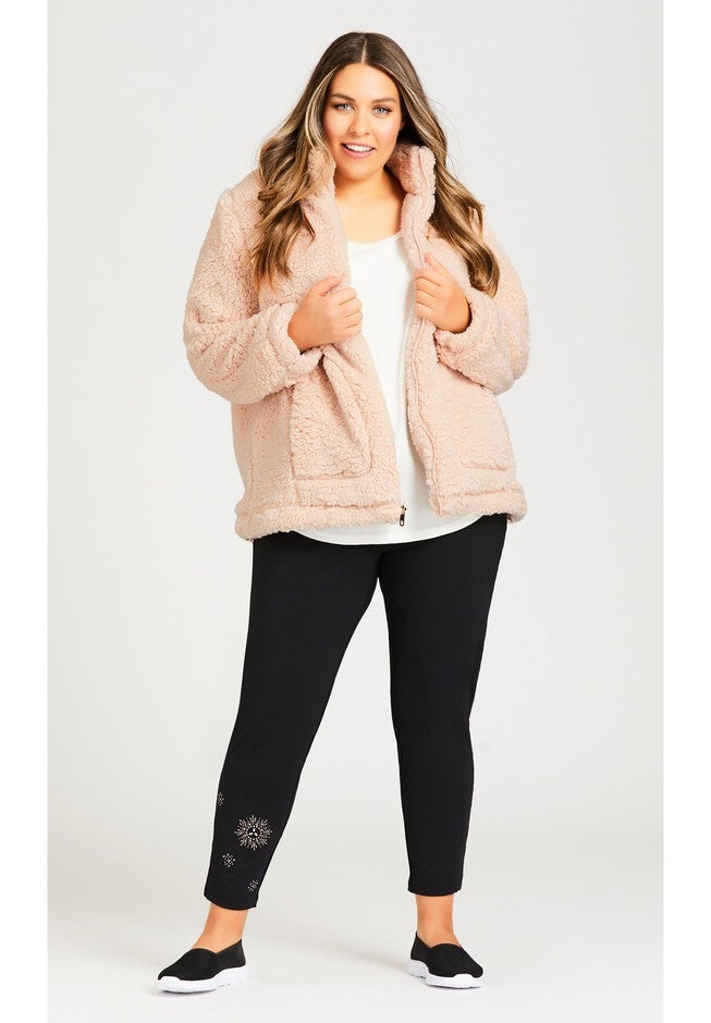 Sketchers Cozy Fleece Reversible Jacket, PINK, alternate image number null