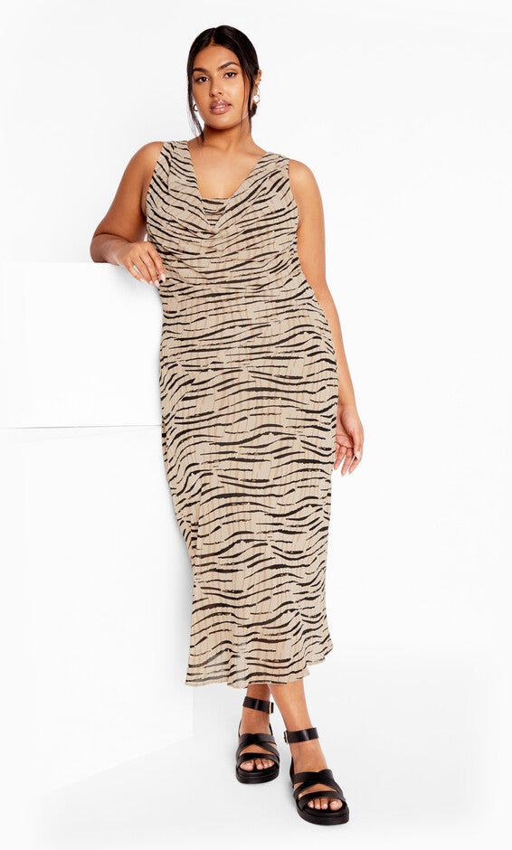 Elia Print Maxi Dress - neutral, NEUTRAL, hi-res image number null