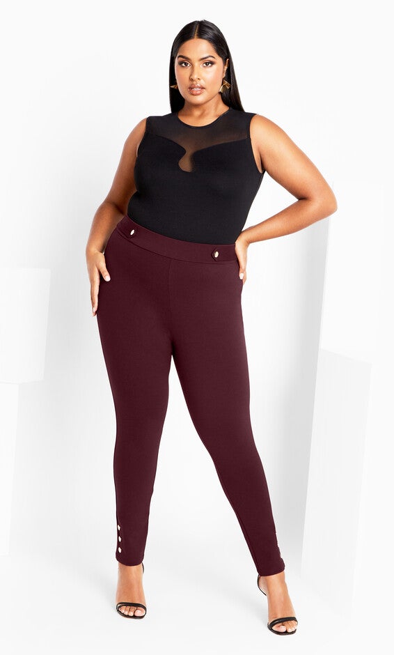 Party Fever Pant - oxblood, OXBLOOD, hi-res image number 0
