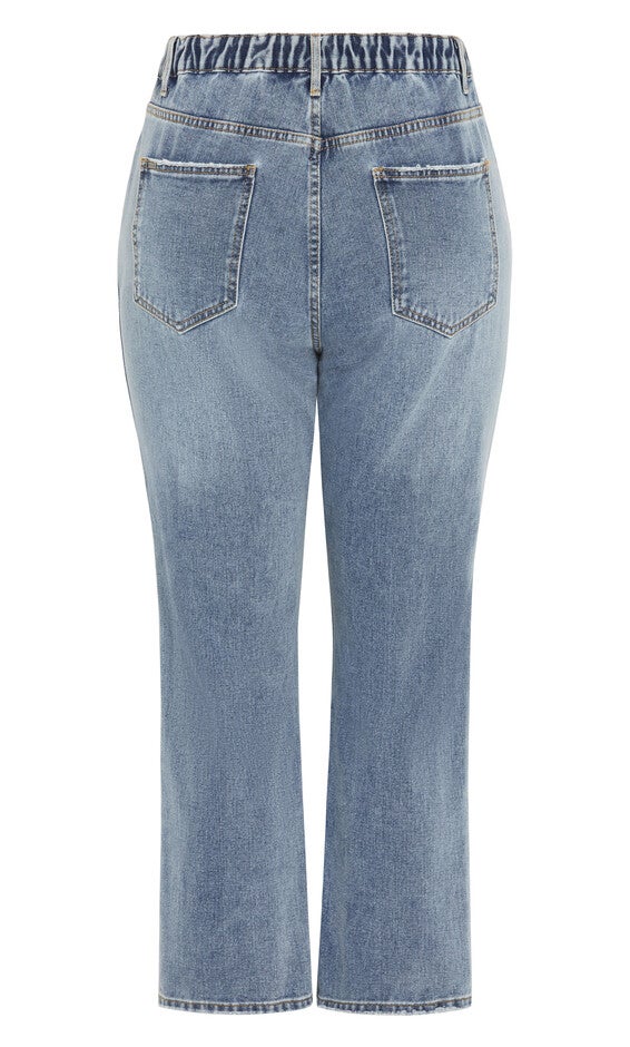 Harley Adelyn Crop Jean - light wash, BLUE, alternate image number 5