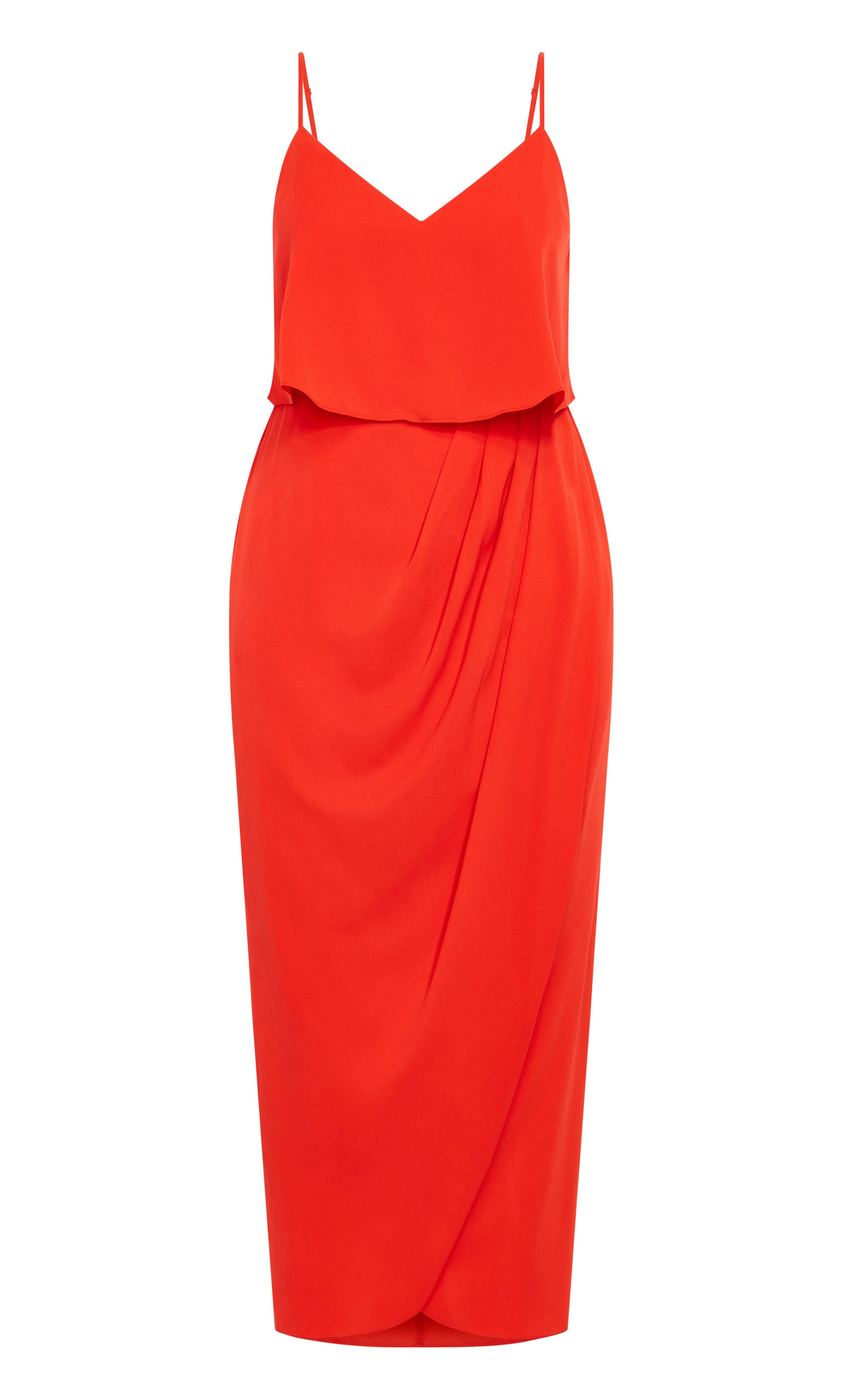 Overlay Dress - orange, ORANGE, alternate image number 4