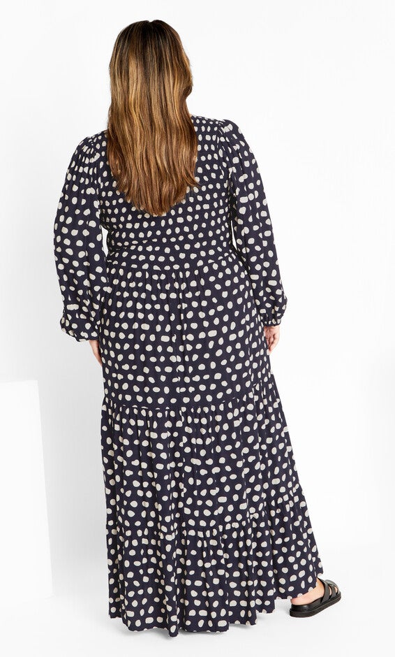 Jayden Print Maxi Dress - navy, BLUE, alternate image number 2