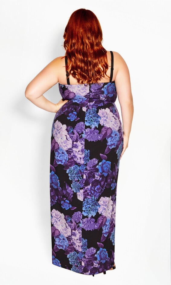 Hydrangea Maxi Dress - black, BLACK, alternate image number null