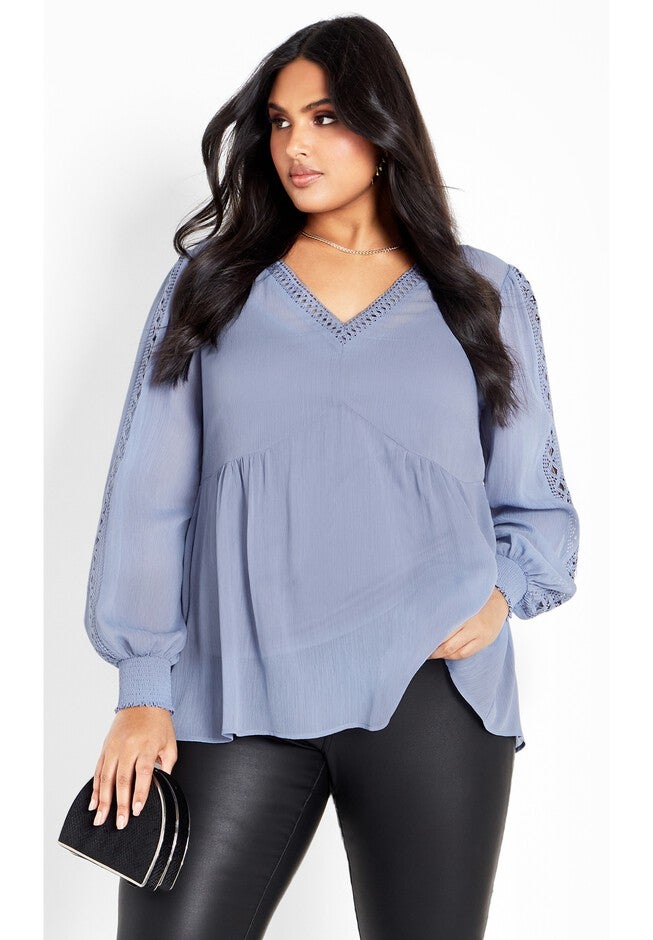 Hailey Top, COUNTRY BLUE, hi-res image number 0