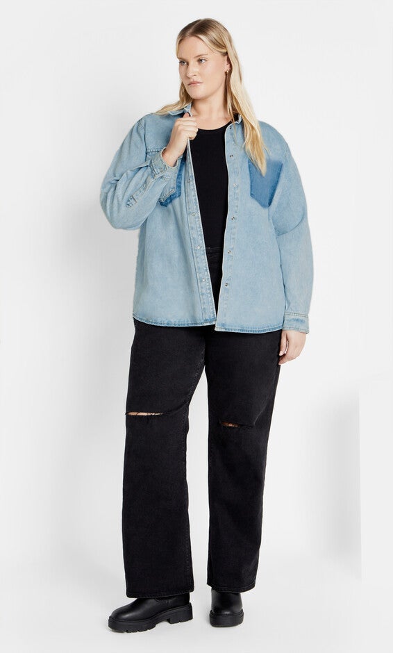 Denim Ivy Shirt - light denim, DENIM, alternate image number null