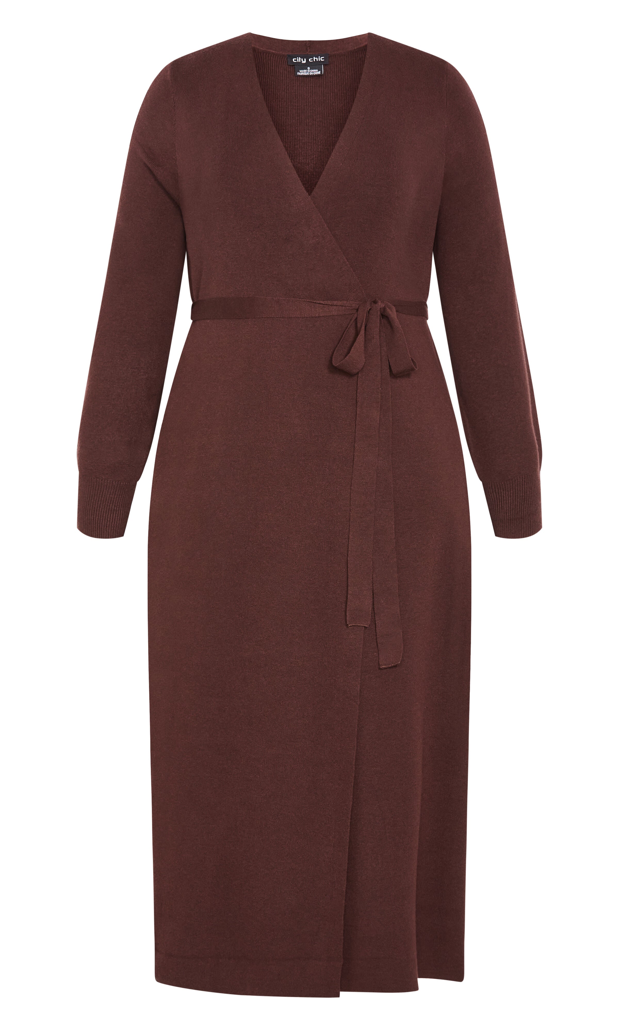 Goldie Longline Cardigan - cocoa, BROWN, alternate image number 4