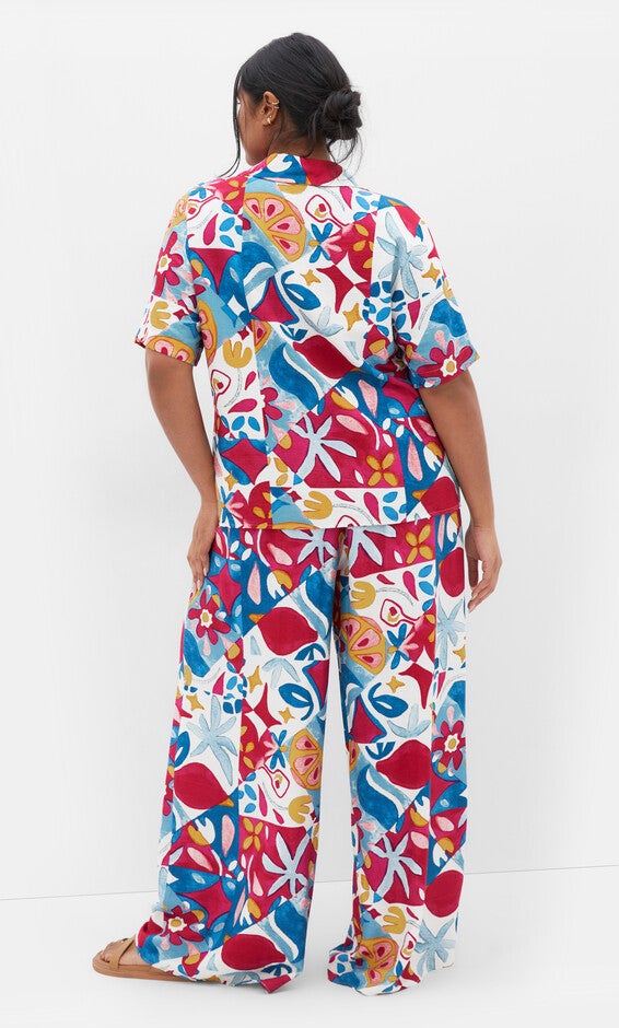 Mosaic Shirt - print, BLUE, alternate image number null