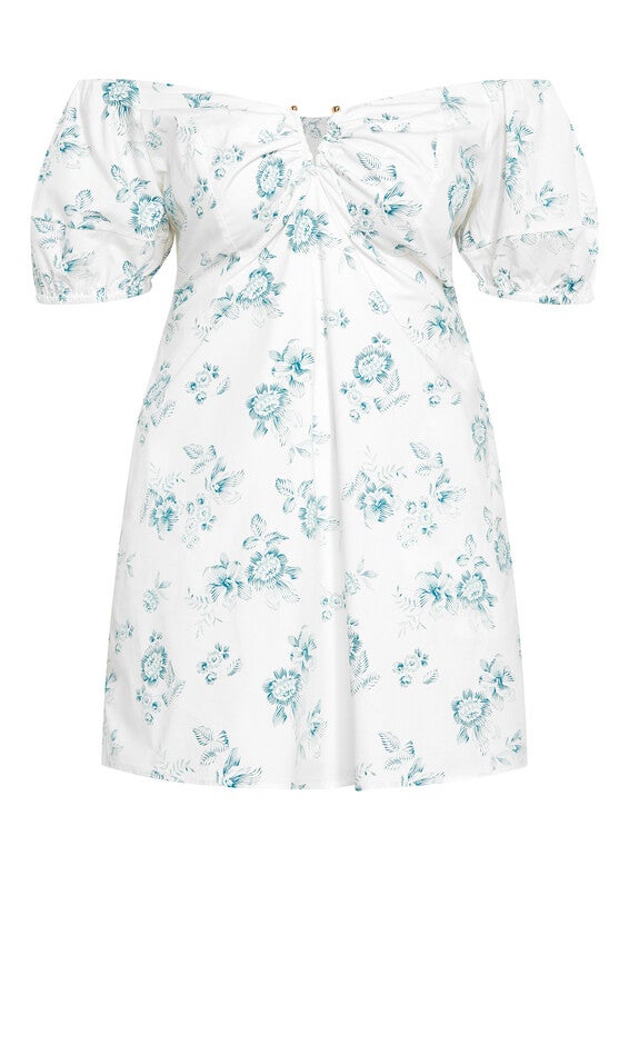 Martine Print Dress - blue, ETCHED, alternate image number 6