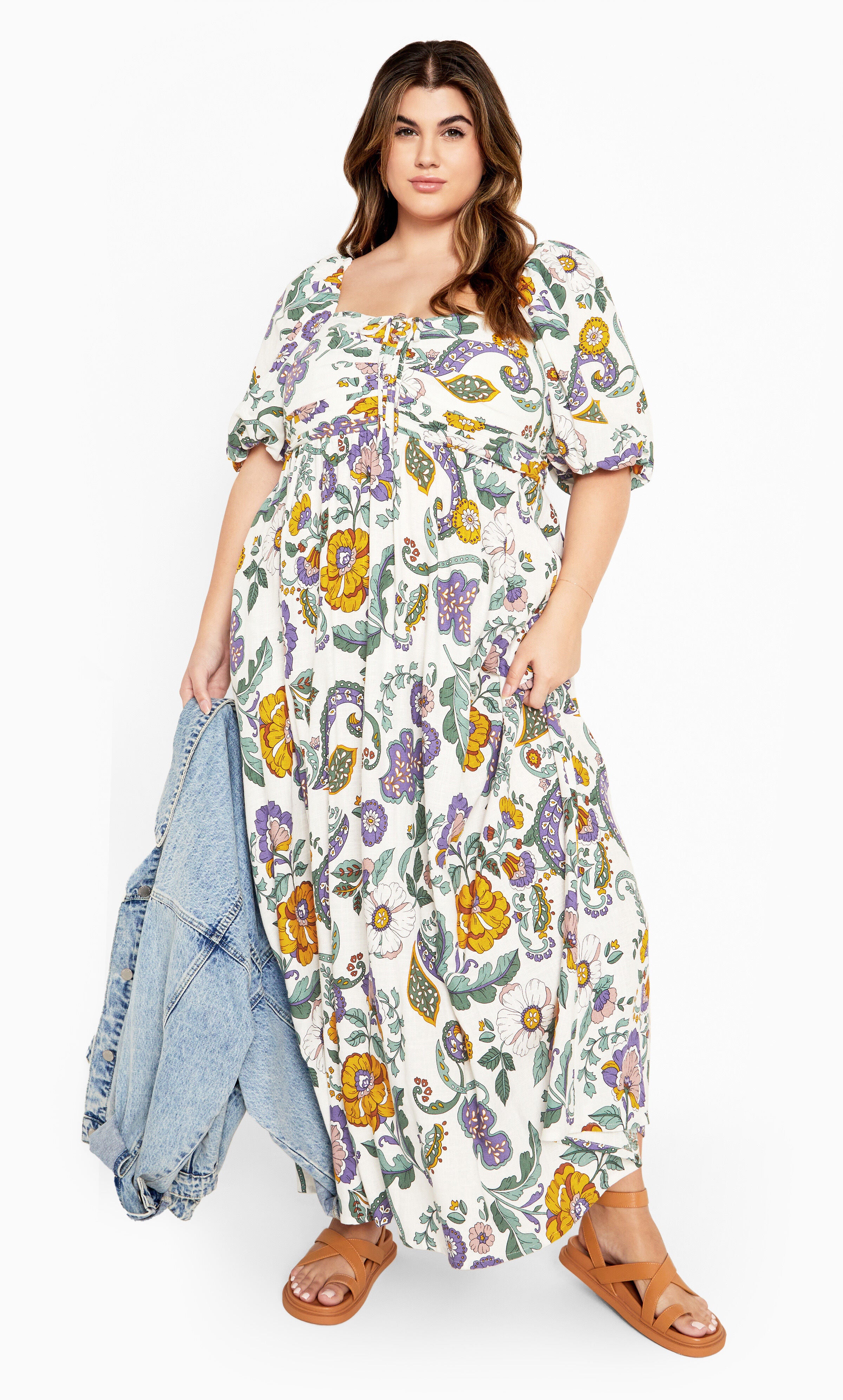 Ellea Maxi Dress - jacaranda, WHITE, alternate image number 2