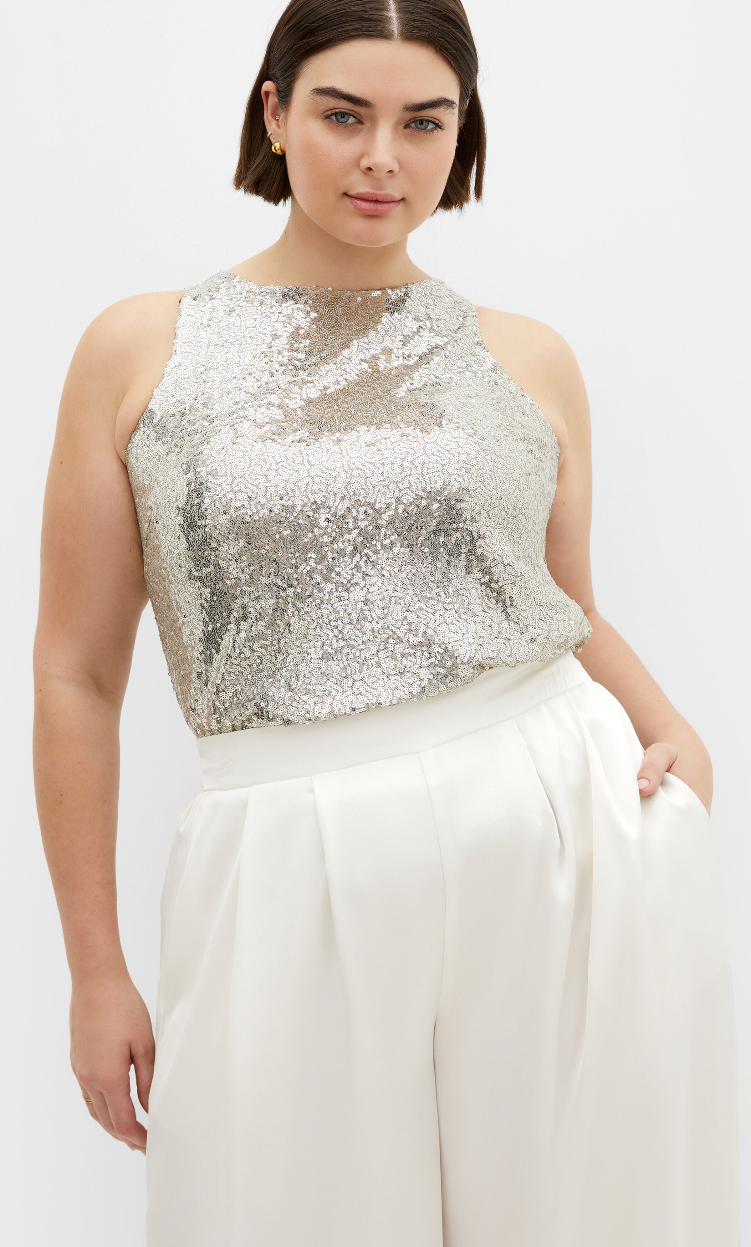 Pluto Top - champagne, SILVER, hi-res image number 0