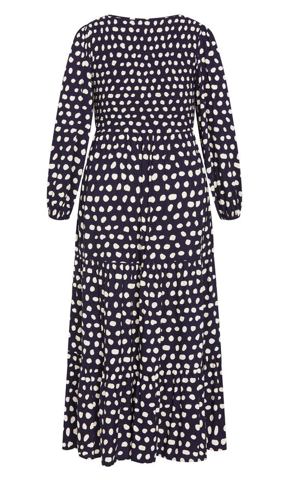 Jayden Print Maxi Dress - navy, BLUE, alternate image number 4