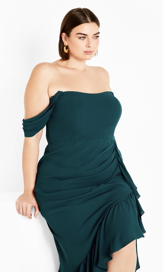 Rosabella Maxi Dress - emerald, GREEN, alternate image number null