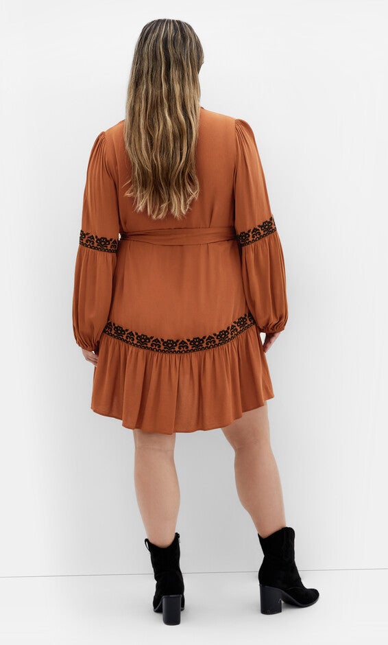 Marlie Dress - caramel, BROWN, alternate image number 3